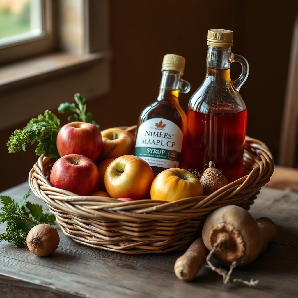 Panier de produits locaux de saison