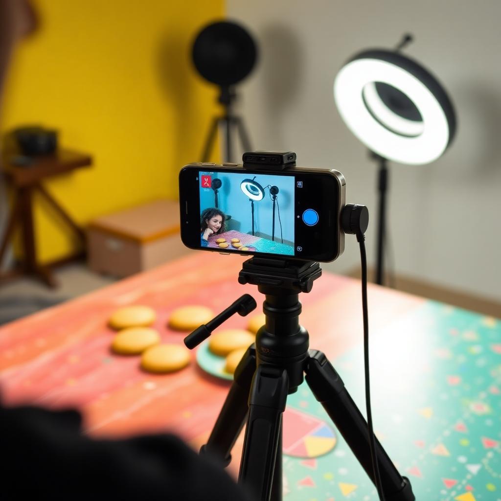 Coulisses d'un tournage vertical
